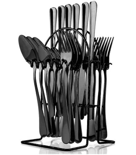 Premium Cutlery Set Black
