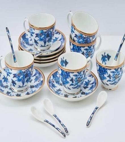 Beautiful Floral Printed Cup and Saucer Set