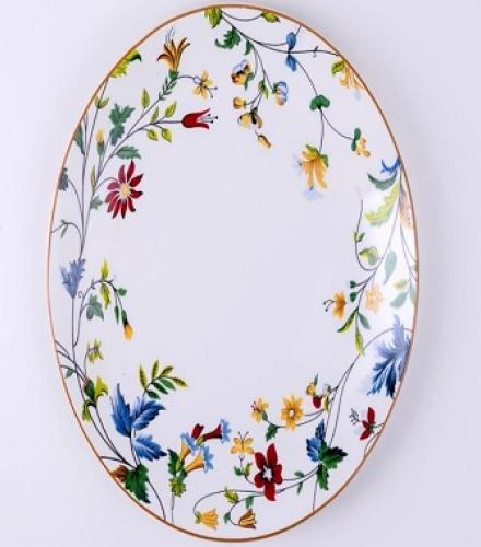 Handcrafted Floral Dinner Plates Set