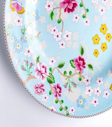 Handcrafted Blue Printed Dinner Plates Set