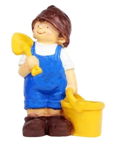 Beautiful Resin Boy Planter For Garden Decoration