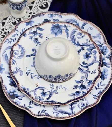 Luxurious Midnight Blue Coloured Dinner Set of 36 Pcs - 1 Set