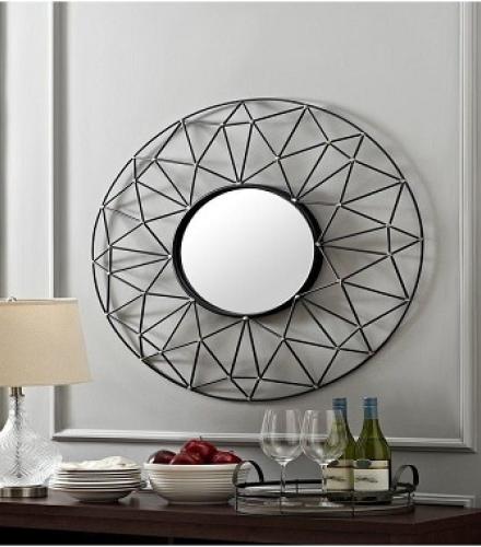 Decorative Round Shape Wall Mirror - 1 Pc