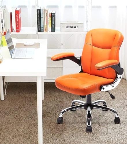 Medium Back Premium Leatherette Office Chair - 1 Pc