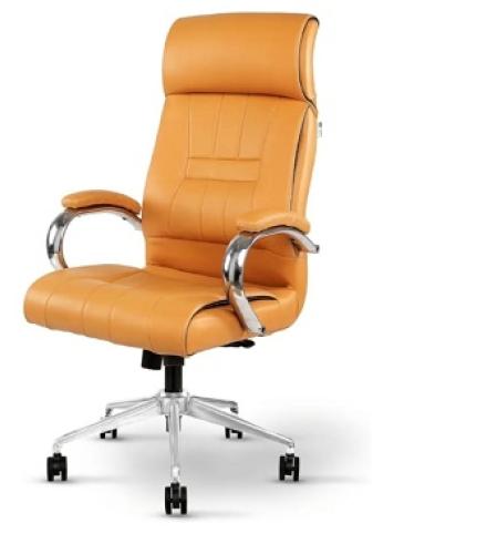 High Back Leatherette Office Chair With Armrest - 1 Pc