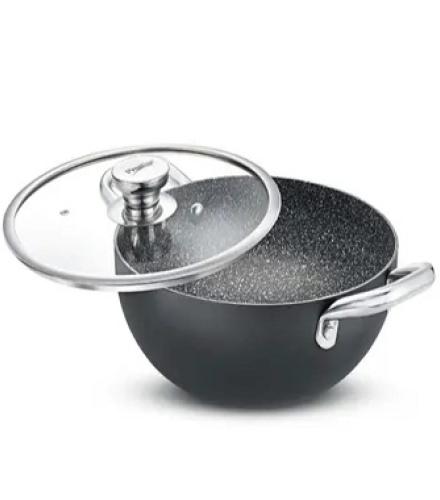 Prestige Durastone Hard Anodised Non-Stick Kadai - 1 Pc