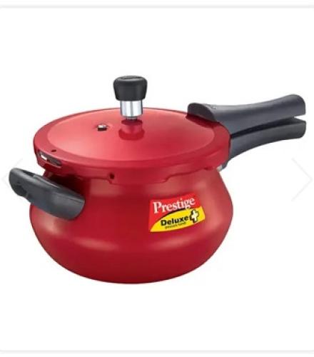 Prestige Deluxe Plus Aluminium Outer Lid Pressure Handi Red Of 3 Ltr - 1 Pc
