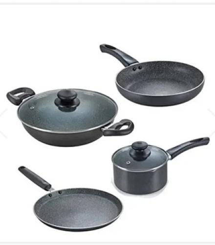 Prestige Omega Deluxe Granite Aluminium 4 Pc Non-Stick Cookware Set - 1 Set