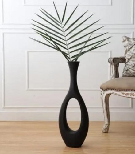 Beautiful Large Oblong Vase For Decoration - 1 Pc