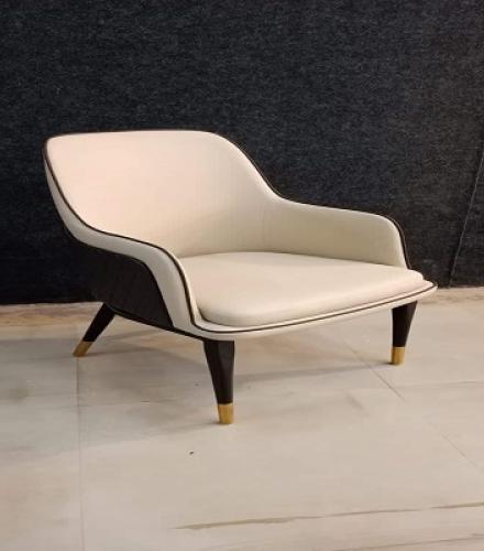 Beautiful Wooden Base Chair For Living Room (1) - 1 Pc