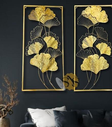 Luxury Ginkgo Leaf Frames Set of 2 For Decoration - 1 Set