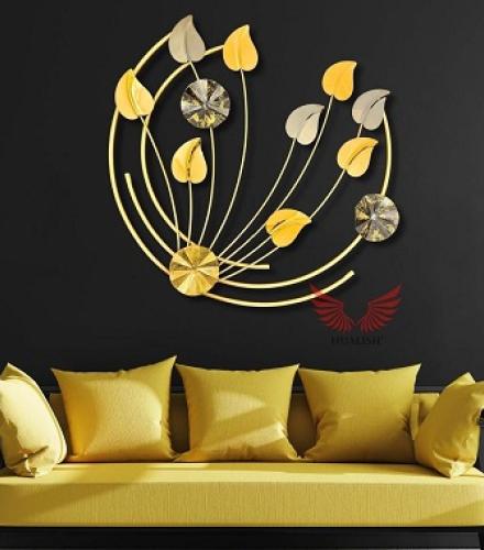 Luxury Metal Moon Wall Art For Decoration - 1 Pc