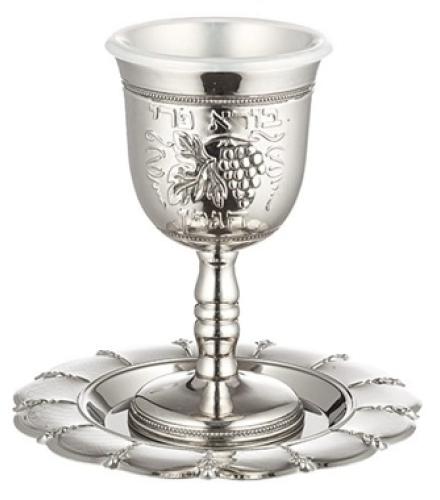 BS Grape Motif Kiddush Cup of 100 ml - 1 Set