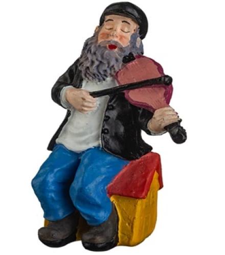 Beautiful Polyresin Fiddler On The Roof Figurine - 1 Set