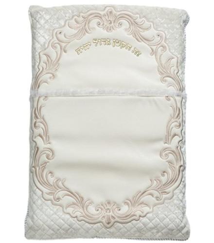 Leatherette Brit Pillow With Bold Embroidery of 74x50cm - 1 Set