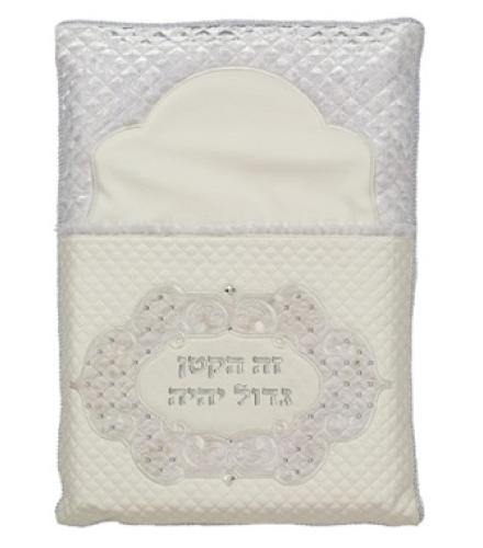 Leatherette Brit Pillow With Bold Embroidery of 74x50cm - 1 Set