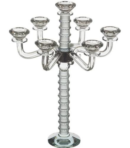 Crystal Candlestick of 42 cm With 7 Branches - 1 Pc