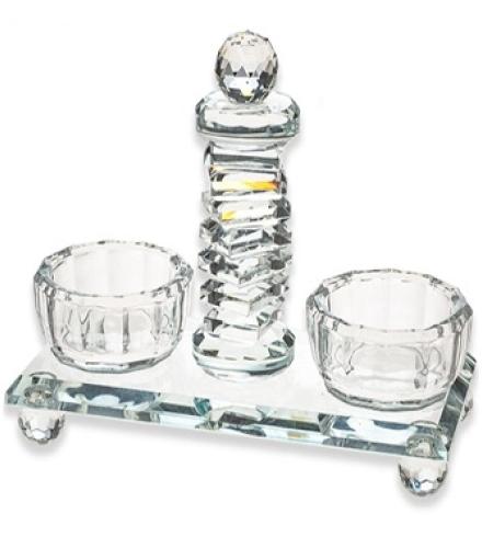 Crystal Salt & Peper Holders Transparent - 1 Set