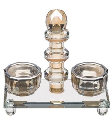 Crystal Salt & Pepper Holders 13 cm - 1 Set