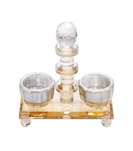 Crystal Salt & Pepper Holders 13 cm - 1 Set
