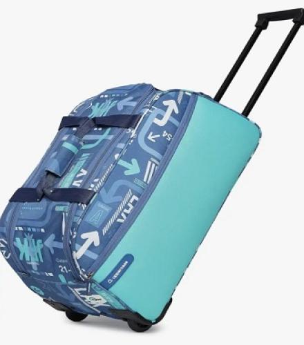 Dust Resistant Duffle Trolley Bag For Travel - 1 Pc