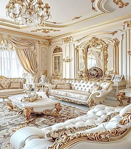 Luxurious High Carved Sofa Set - 1 Set